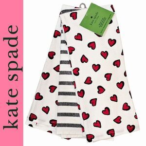 Kate Spade New York 3-PK Heart & Stripe Hand Towels